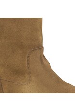 BIRKENSTOCK WOMEN'S UPPSALA SHEARLING-DARK TEA/NATURAL SUEDE