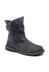 BIRKENSTOCK UPPSALA SHEARLING GRAPHITE/NATURAL SUEDE
