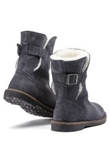 BIRKENSTOCK UPPSALA SHEARLING GRAPHITE/NATURAL SUEDE
