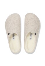 BIRKENSTOCK ZERMATT SHEARLING-EGGSHELL/NATURAL WOOD