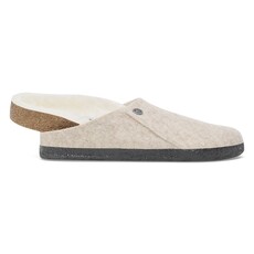 BIRKENSTOCK ZERMATT SHEARLING-EGGSHELL/NATURAL WOOD