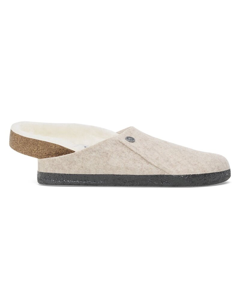 BIRKENSTOCK ZERMATT SHEARLING-EGGSHELL/NATURAL WOOD