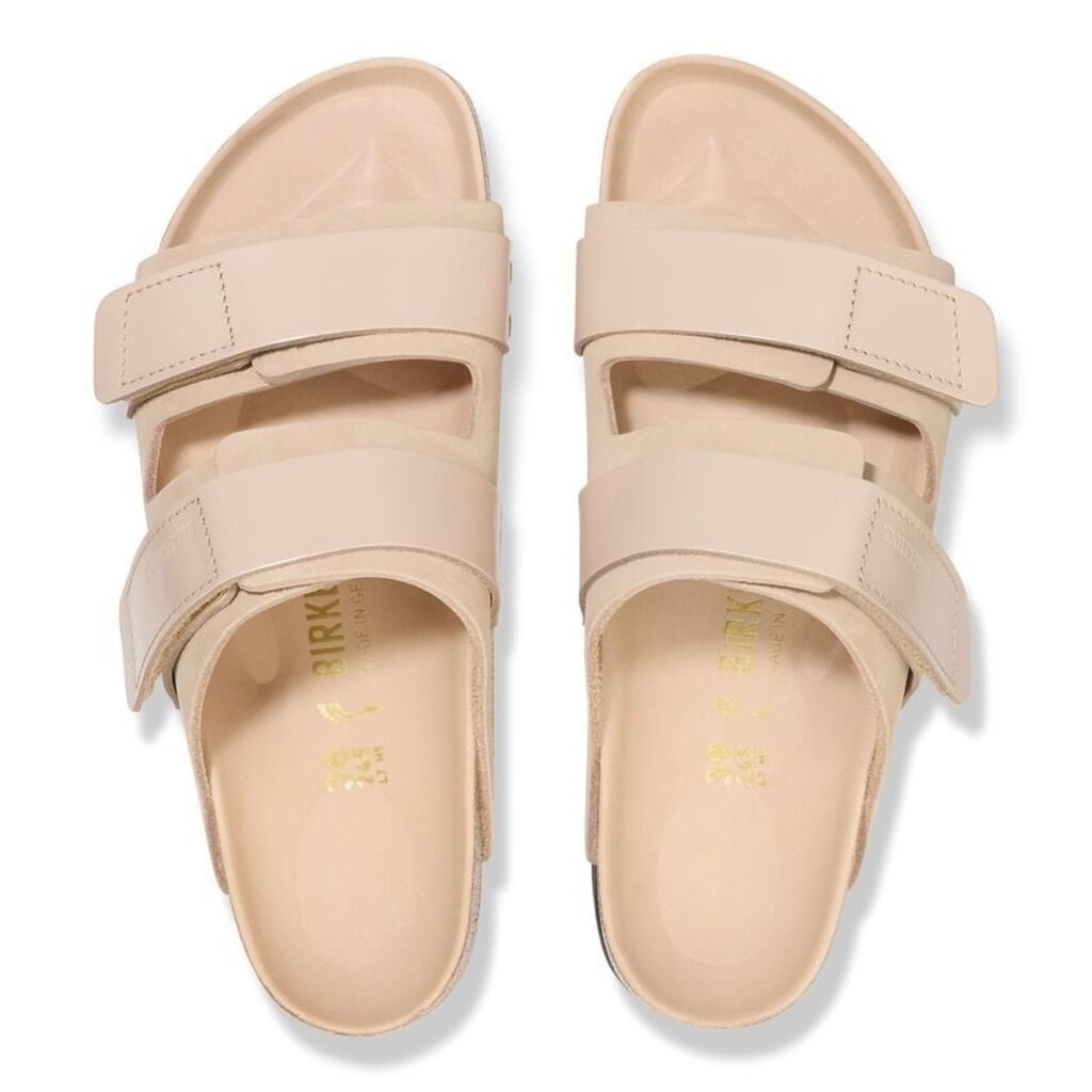 BIRKENSTOCK UJI HEX HIGH SHINE NUBUCK LEATHER-BEIGE