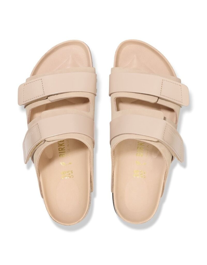 BIRKENSTOCK UJI HEX HIGH SHINE NUBUCK LEATHER-BEIGE
