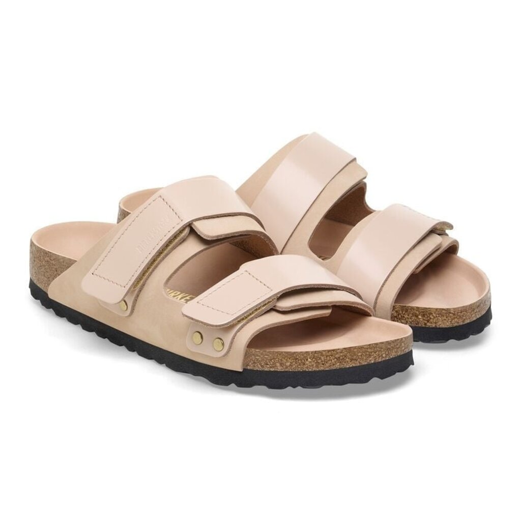 BIRKENSTOCK UJI HEX HIGH SHINE NUBUCK LEATHER-BEIGE