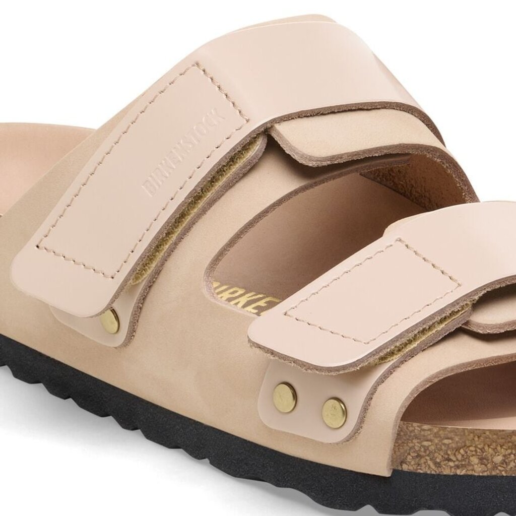 BIRKENSTOCK UJI HEX HIGH SHINE NUBUCK LEATHER-BEIGE