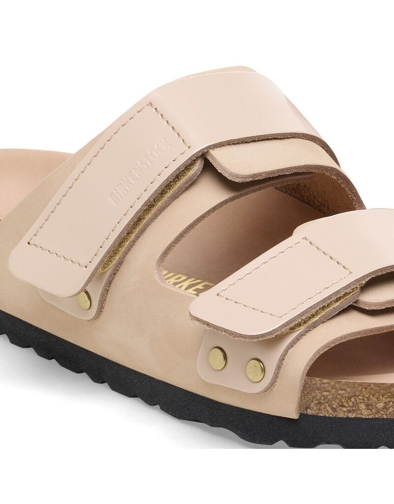 BIRKENSTOCK UJI HEX HIGH SHINE NUBUCK LEATHER-BEIGE