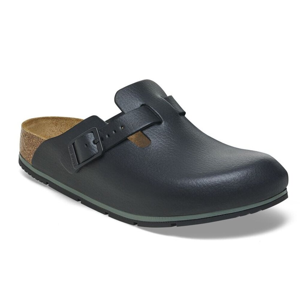 BIRKENSTOCK BOSTON PRO LEATHER-BLACK - BEND SHOE CO