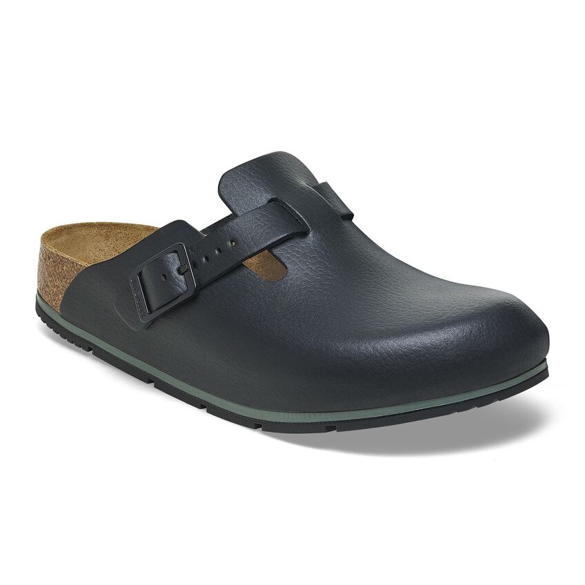 BIRKENSTOCK BOSTON PRO LEATHER-BLACK