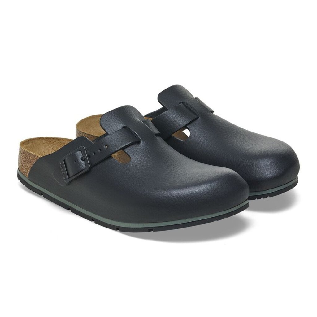 BIRKENSTOCK BOSTON PRO LEATHER-BLACK - BEND SHOE CO