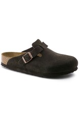BIRKENSTOCK BOSTON SOFT FOOTBED SUEDE LEATHER-MOCHA