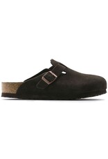 BIRKENSTOCK BOSTON SOFT FOOTBED SUEDE LEATHER-MOCHA