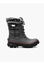 BOGS WOMEN'S ARCATA COZY PLAID-DARK GRAY MULTI