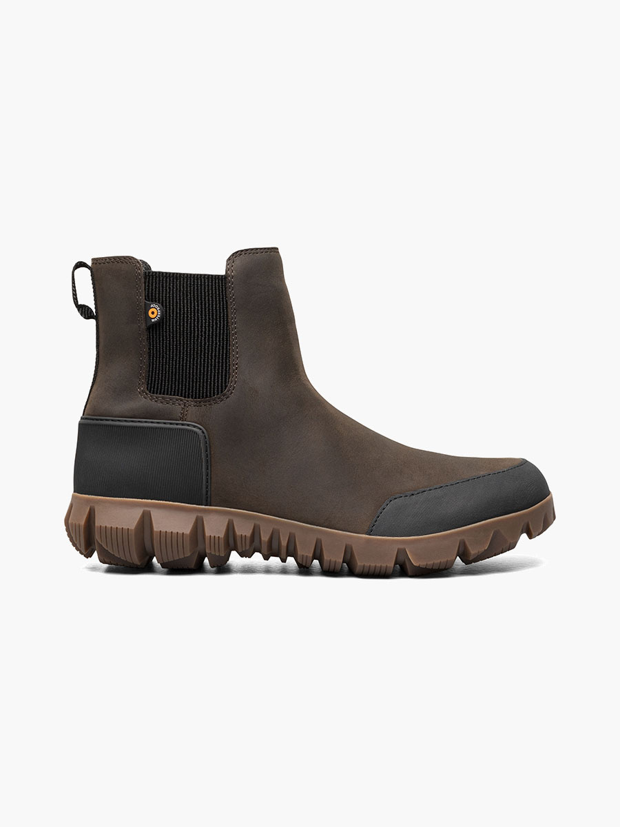 BOGS MEN'S ARCATA URBAN LEATHER CHELSEA-CHOCOLATE