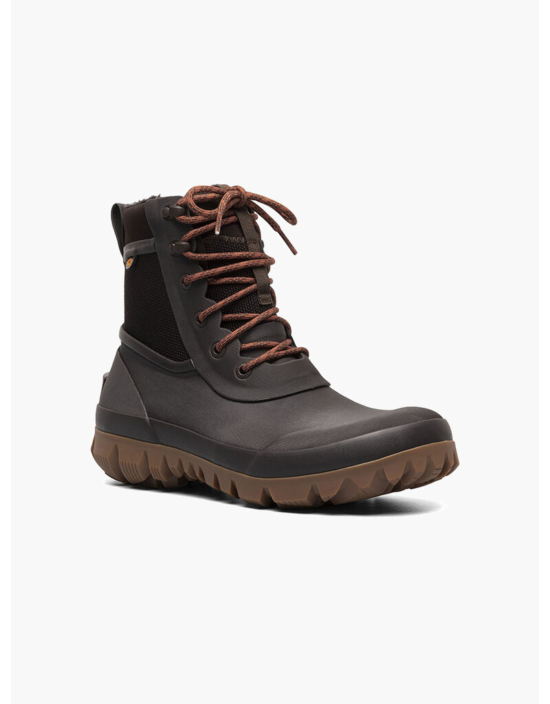 BOGS MEN'S ARCATA URBAN LACE BOOT-DARK BROWN