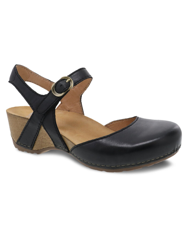 DANSKO WOMEN'S TIFFANI BLACK MILLED BURNISHED