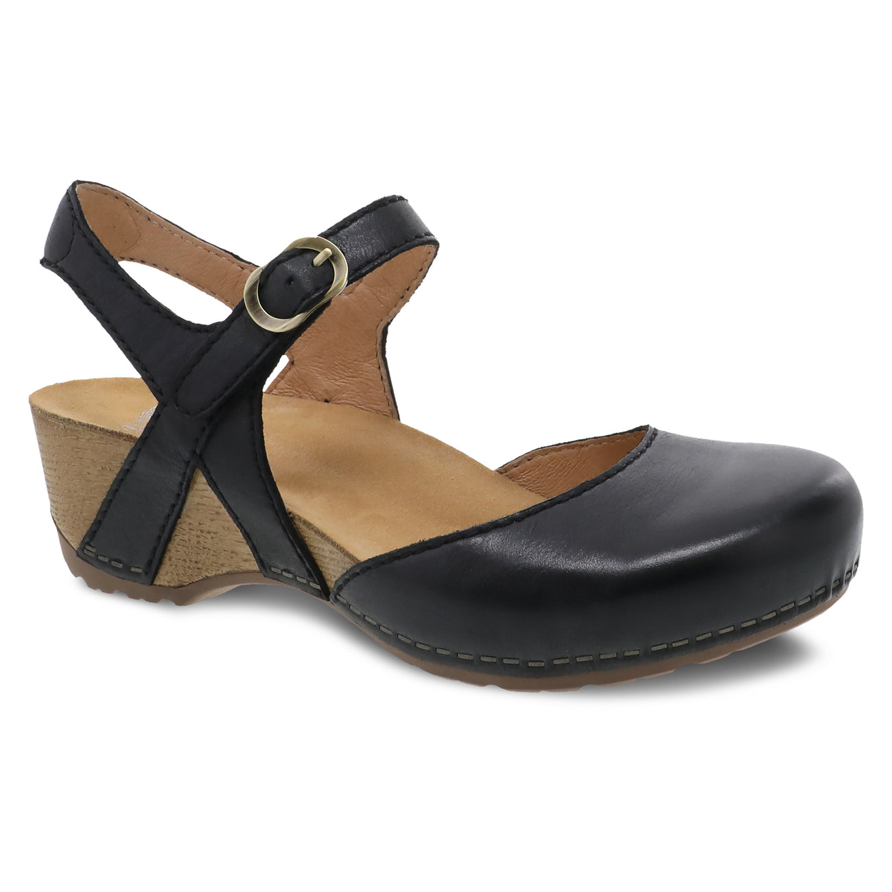 DANSKO WOMEN'S TIFFANI BLACK MILLED BURNISHED