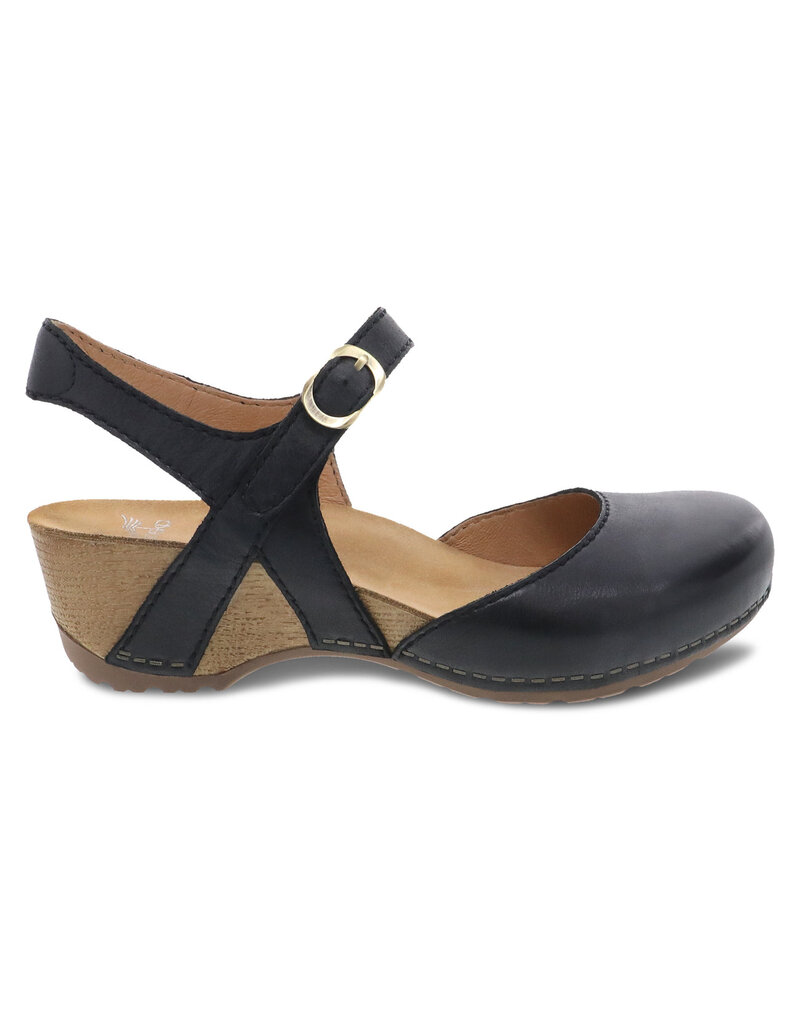 DANSKO WOMEN'S TIFFANI BLACK MILLED BURNISHED