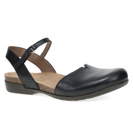 DANSKO WOMEN'S ROWAN BLACK WAXY BURNISHED