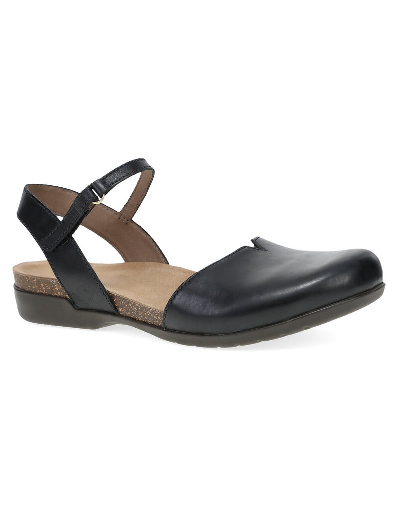 DANSKO WOMEN'S ROWAN BLACK WAXY BURNISHED
