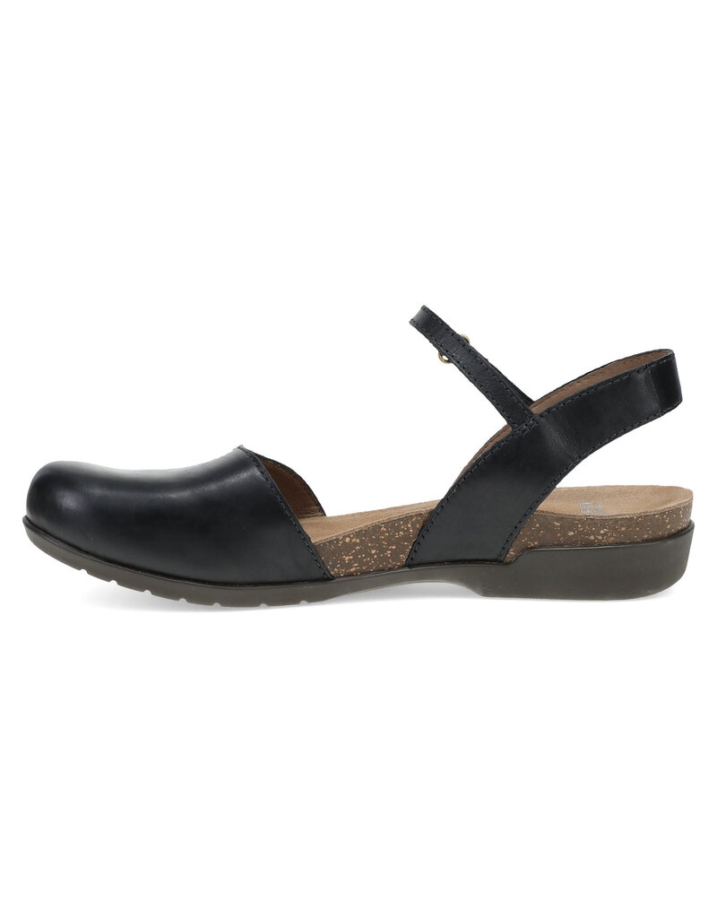 DANSKO WOMEN'S ROWAN BLACK WAXY BURNISHED