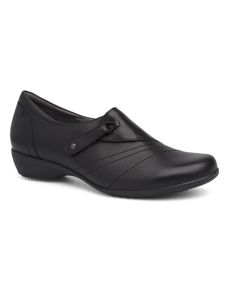 DANSKO WOMEN'S FRANNY WIDE BLACK MILLED NAPA