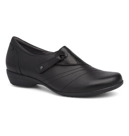 DANSKO WOMEN'S FRANNY WIDE BLACK LEATHER (SS25)
