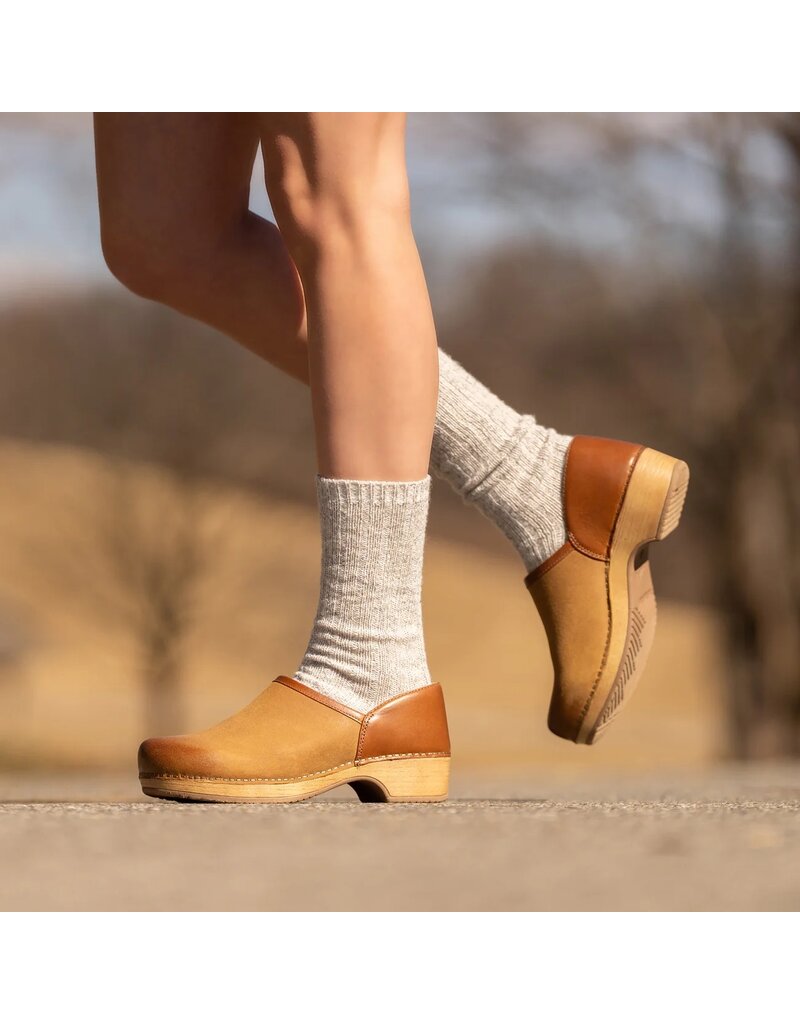 DANSKO WOMEN'S BRENNA TAN BURNISHED SUEDE