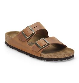 BIRKENSTOCK ARIZONA OILED LEATHER-COGNAC