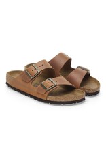 BIRKENSTOCK ARIZONA OILED LEATHER-COGNAC
