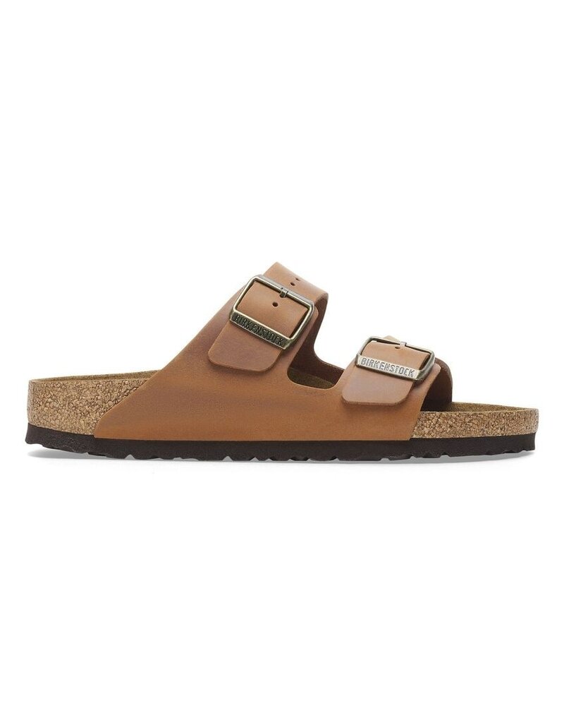 BIRKENSTOCK ARIZONA OILED LEATHER-COGNAC