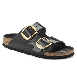 BIRKENSTOCK ARIZONA BIG BUCKLE NATURAL PATENT LEATHER-HIGH SHINE BLACK