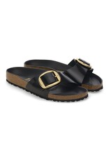 BIRKENSTOCK MADRID BIG BUCKLE NATURAL PATENT LEATHER-HIGH SHINE BLACK