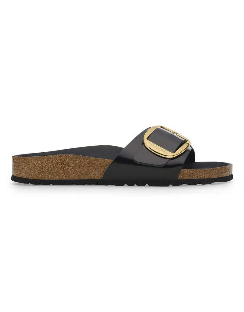 BIRKENSTOCK MADRID BIG BUCKLE NATURAL PATENT LEATHER-HIGH SHINE BLACK
