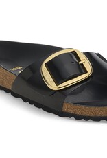 BIRKENSTOCK MADRID BIG BUCKLE NATURAL PATENT LEATHER-HIGH SHINE BLACK
