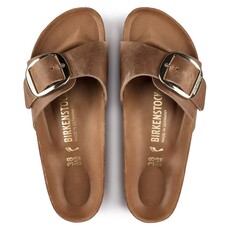 BIRKENSTOCK MADRID BIG BUCKLE OILED LEATHER-COGNAC