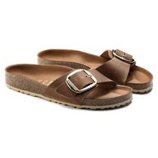 BIRKENSTOCK MADRID BIG BUCKLE OILED LEATHER-COGNAC