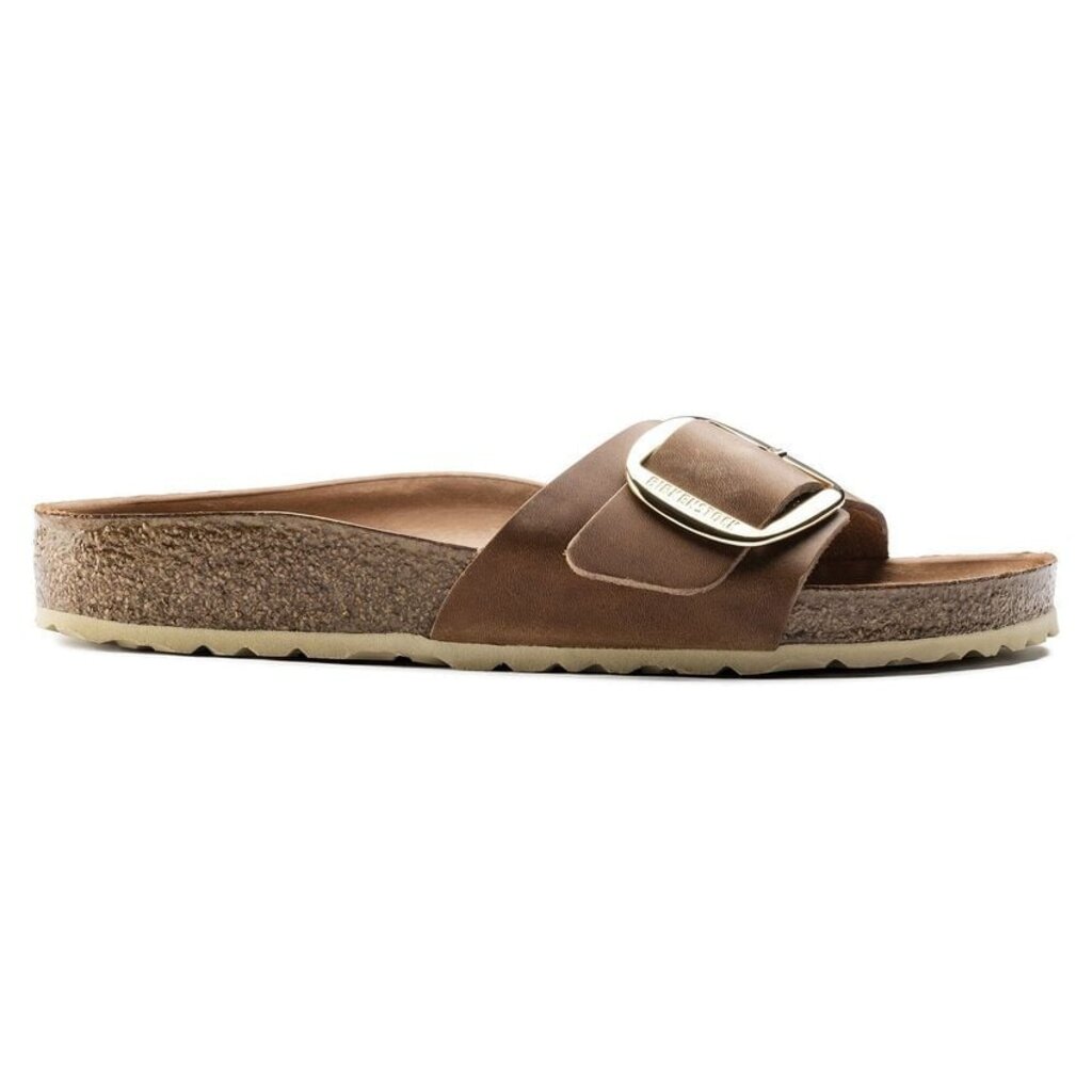 BIRKENSTOCK MADRID BIG BUCKLE OILED LEATHER-COGNAC