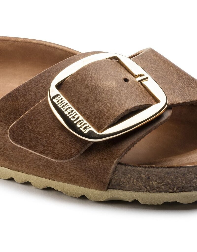 BIRKENSTOCK MADRID BIG BUCKLE OILED LEATHER-COGNAC