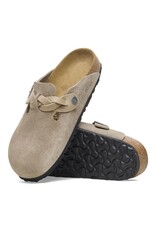 BIRKENSTOCK BOSTON BRAID SUEDE TAUPE