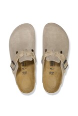 BIRKENSTOCK BOSTON BRAID SUEDE TAUPE