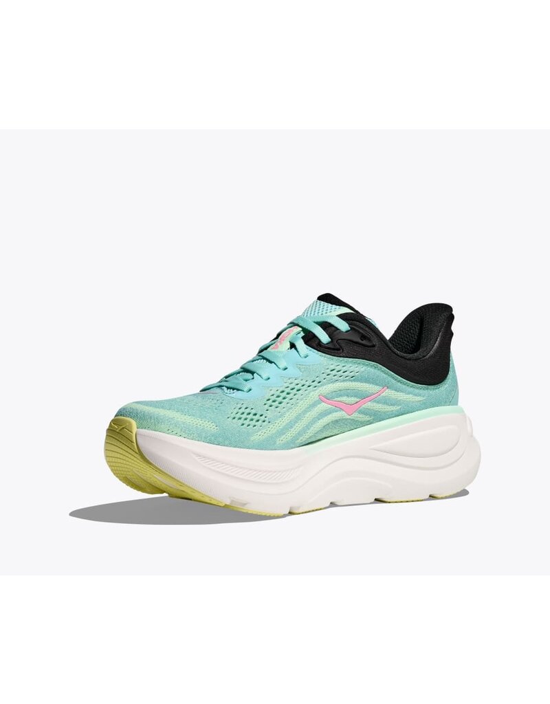 HOKA ONE ONE WOMEN'S BONDI 9-BLUE SPARK/MINT FLUORIDE