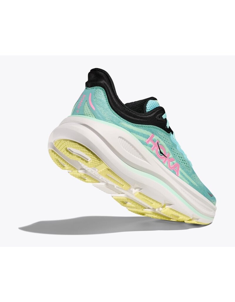 HOKA ONE ONE WOMEN'S BONDI 9-BLUE SPARK/MINT FLUORIDE