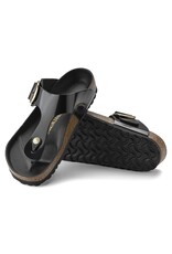 BIRKENSTOCK GIZEH BIG BUCKLE HIGH SHINE BLACK LEATHER SS24
