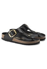 BIRKENSTOCK GIZEH BIG BUCKLE HIGH SHINE BLACK LEATHER SS24