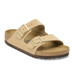 BIRKENSTOCK ARIZONA SOFT FOOTBED SANDCASTLE NUBUCK