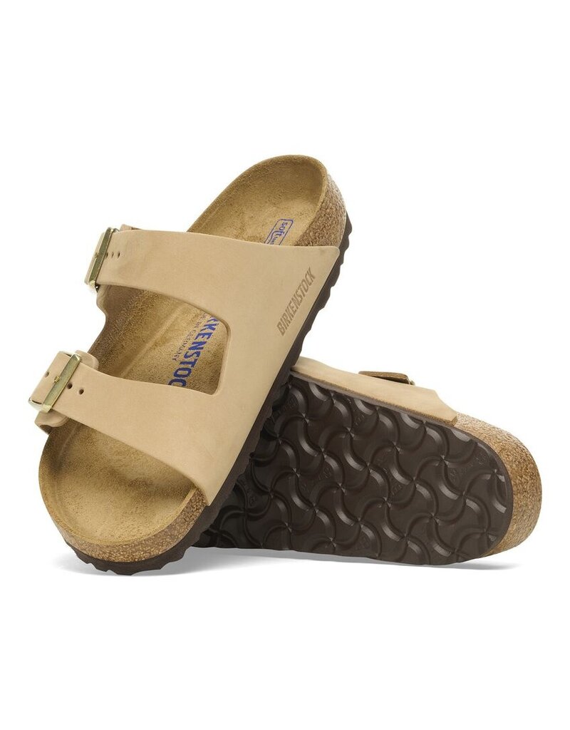 BIRKENSTOCK ARIZONA SOFT FOOTBED SANDCASTLE NUBUCK