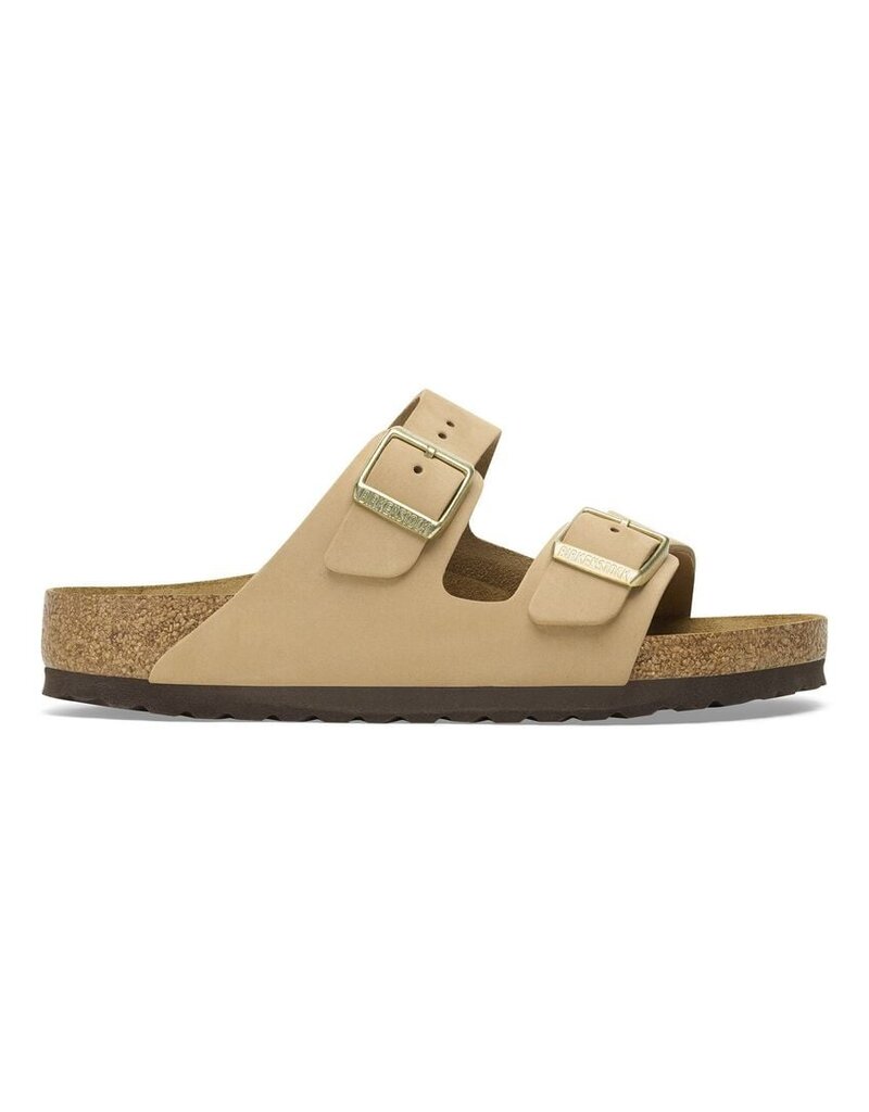 BIRKENSTOCK ARIZONA SOFT FOOTBED SANDCASTLE NUBUCK