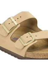 BIRKENSTOCK ARIZONA SOFT FOOTBED SANDCASTLE NUBUCK