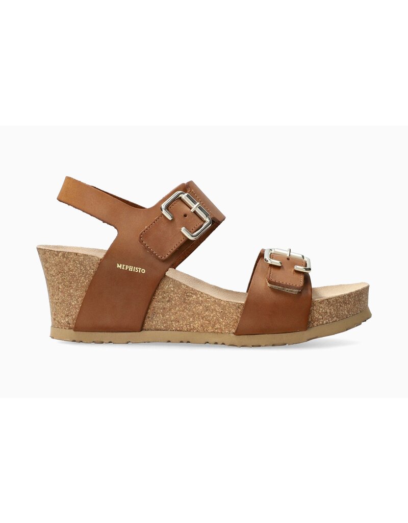 MEPHISTO WOMEN'S LISSANDRA SANDAL-CAMEL SCRATCH